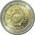 2 euro 2012 10th Anniversary of Euro, Slovenia