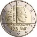 2 euro 2014 Luxembourg 175th Anniversary of the Foundation of Luxembourg's Independence