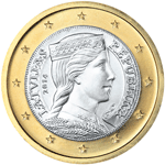 1 euro Latvia